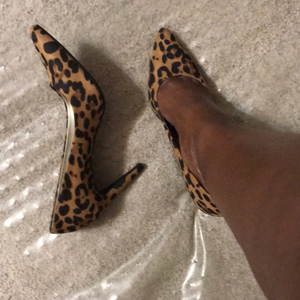 Leopard print heels